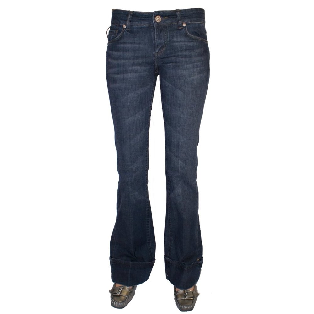 See Thru Soul Mid Rise Super Flare Serenity Denim, sz 25